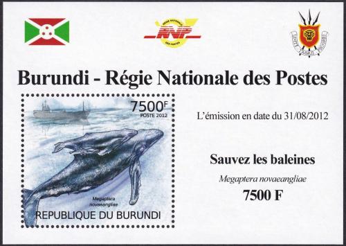 Potov znmka Burundi 2012 Keporkak DELUXE Mi# 2609 Block
