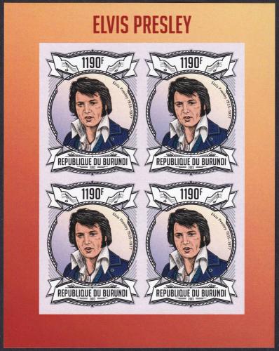 Potov znmky Burundi 2013 Elevys Presley neperf. Mi# 3104 B Bogen