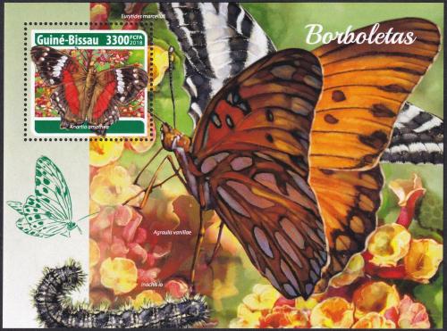 Potov znmka Guinea-Bissau 2018 Motle Mi# Block 1690 Kat 12.50