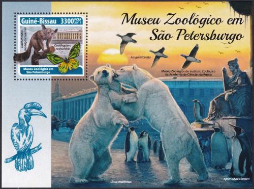 Potov znmka Guinea-Bissau 2018 ZOO St. Petersburg Mi# Block 1698 Kat 12.50