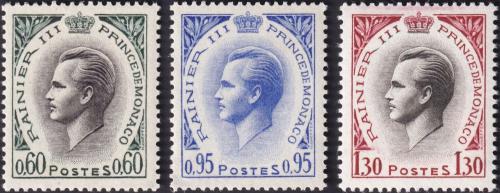Potov znmky Monako 1964-65 Kne Rainier III. Mi# 779-81 Kat 5
