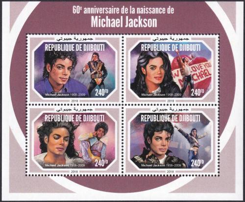 Potov znmky Dibutsko 2018 Michael Jackson Mi# 2683-86 Kat 10