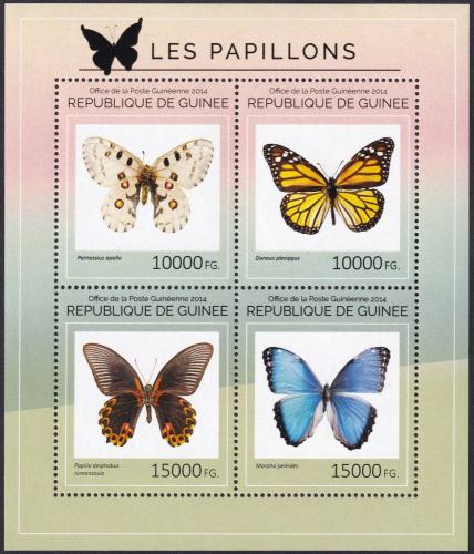 Potov znmky Guinea 2014 Motle Mi# 10537-40 Kat 20