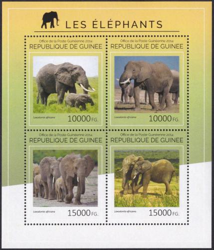 Potov znmky Guinea 2014 Slony Mi# 10707-10 Kat 20