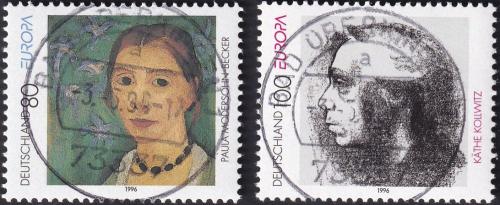 Potov znmky Nemecko 1996 Eurpa CEPT, slavn eny 1A Mi# 1854-55 