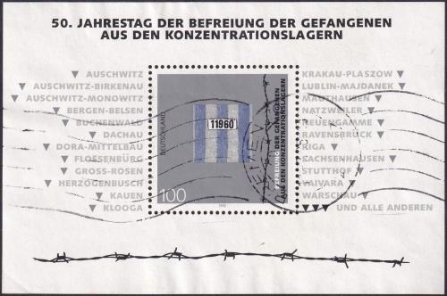Potov znmka Nemecko 1995 Koncentran tbory Mi# Block 32