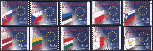 Potov znmky Belgicko 2004 Vlajky len EU Mi# 3342-51
