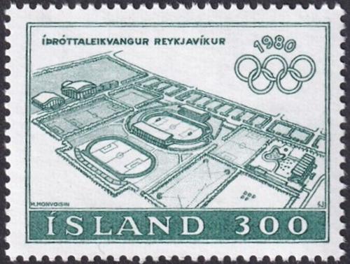 Potov znmka Island 1980 LOH Moskva Mi# 555