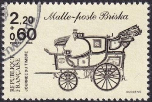 Potov znmka Franczsko 1986 Potov dostavnk 1A Mi# 2542 C b