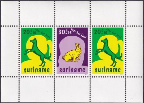 Potov znmky Surinam 1977 Domc zvata Mi# Block 20