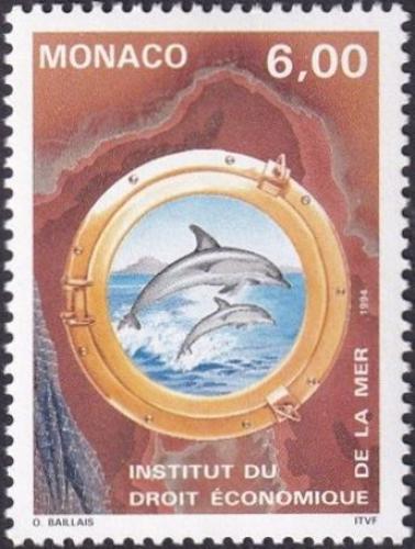 Poštová známka Monako 1994 Delfíny Mi# 2181