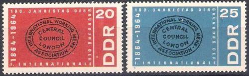 DDR 1964 Prvn socialistick internacionla Mi# 1054-55