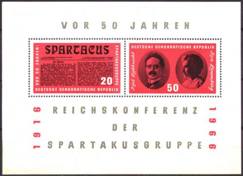 DDR 1966 Organizcie Spartakus Mi# Block 25