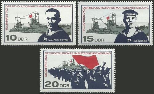 DDR 1967 Povstn nmonk v Kielu Mi# 1308-10 - zvi obrzok