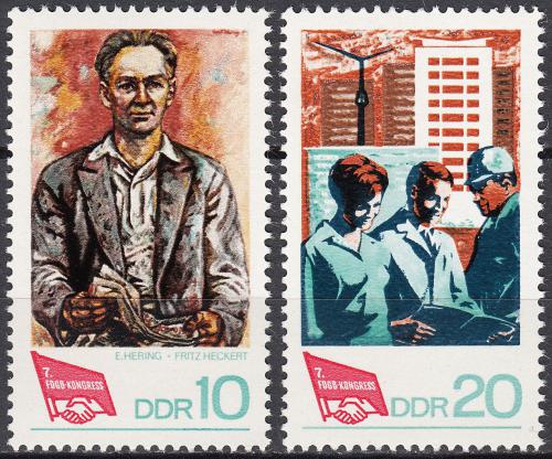 DDR 1968 Kongres odbor Mi# 1363-64