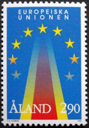 Poštovní známka Alandy 1995 Evropská unie Mi# 99