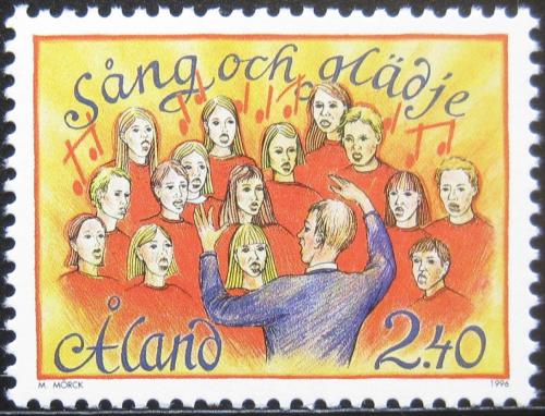 Poštová známka Alandy 1996 Pevìcký sbor Mi# 115