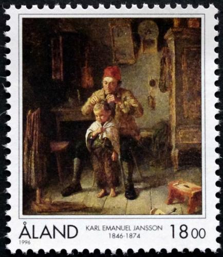 Poštová známka Alandy 1996 Umenie, Karl Emanuel Jansson Mi# 116 Kat 7€