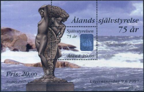 Poštová známka Alandy 1997 Výroèí autonomie Mi# Block 3