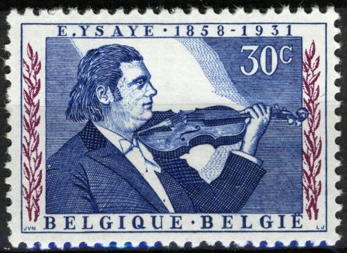 Poštová známka Belgicko 1958 Eugène-Auguste Ysaye, houslista Mi# 1116