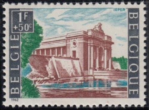 Potov znmka Belgicko 1962 Britsk vlen pamtnk v Ypernu Mi# 1299