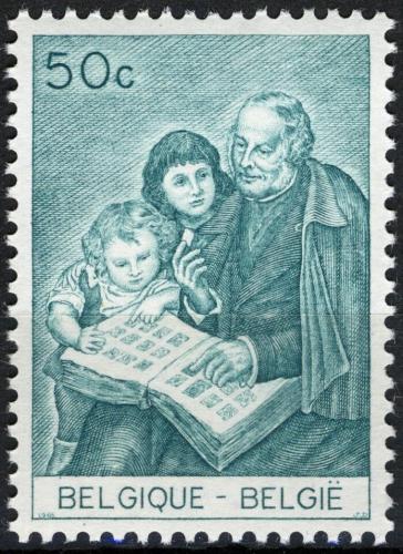 Poštová známka Belgicko 1965 Rowland Hill s dìtmi Mi# 1384