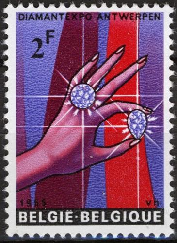 Poštová známka Belgicko 1965 Výstava Diamantexpo v Antverpách Mi# 1373