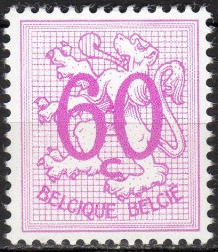 Potov znmka Belgicko 1966 Heraldick lev Mi# 1436 y - zvi obrzok