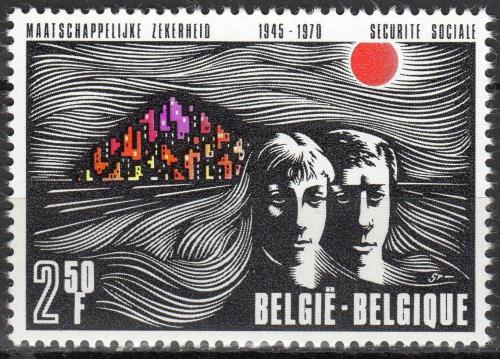 Potov znmka Belgicko 1970 Sociln pojitn Mi# 1612 - zvi obrzok