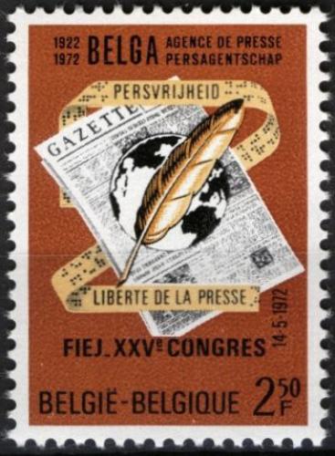 Potov znmka Belgicko 1972 Svoboda tisku Mi# 1680  - zvi obrzok