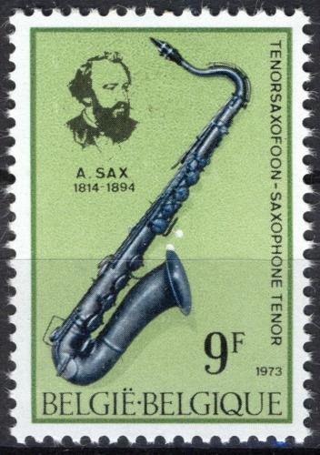 Potov znmka Belgicko 1973 Saxofon Mi# 1735 - zvi obrzok