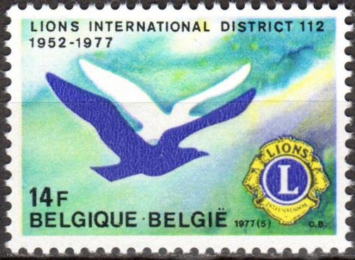 Poštová známka Belgicko 1977 Lions Intl., 25. výroèie Mi# 1901