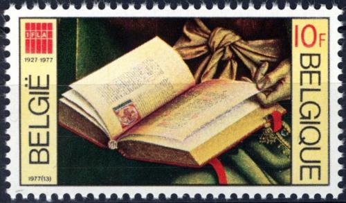Poštová známka Belgicko 1977 Mezinárodní svaz knih, 50. výroèie Mi# 1914