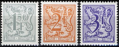 Poštová známka Belgicko 1978 Heraldický lev Mi# 1949-51