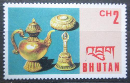 Poštová známka Bhútán 1975 Rukodìlné umenie Mi# 629