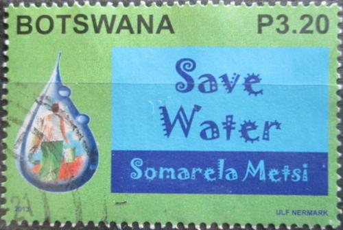 Potov znmka Botswana 2013 eti vodou II Mi# 969