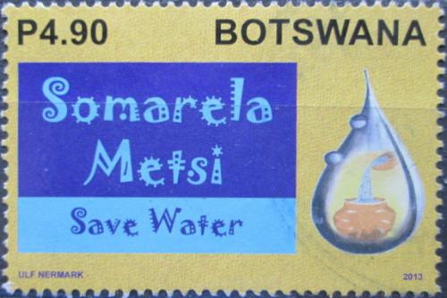 Potov znmka Botswana 2013 eti vodou IIIA Mi# 970