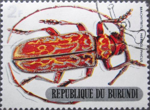 Potov znmka Burundi 1970 Brachytrius hieroglyphicus Mi# 540