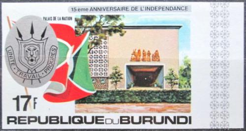 Potov znmka Burundi 1977 Nezvislost, 15. vroie neperf. Mi# 1455 B