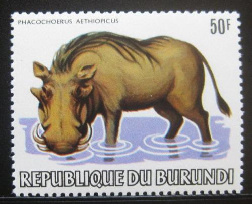 Poštová známka Burundi 1983 Prase bradaviènaté Mi# 1590 Kat 100€
