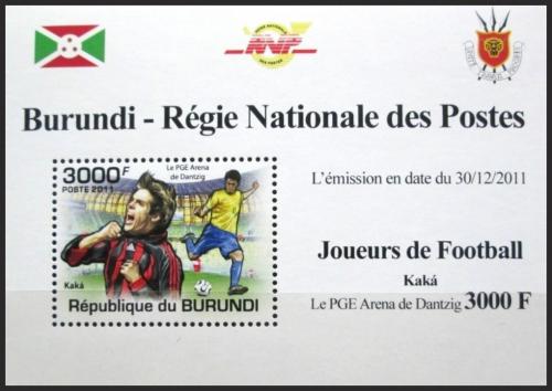 Potov znmka Burundi 2011 Kak, futbal DELUXE Mi# 2144 Block