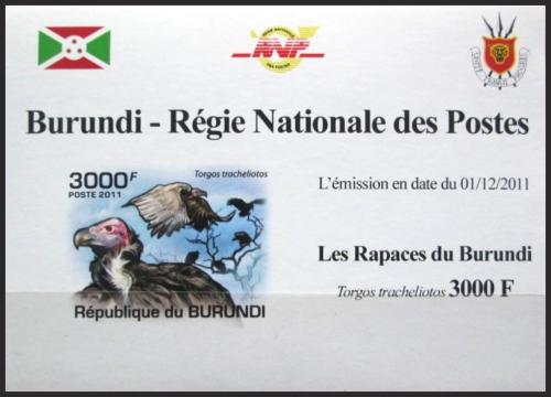 Potov znmka Burundi 2011 Sup krlovsk neperf. DELUXE Mi# 2017 B Block