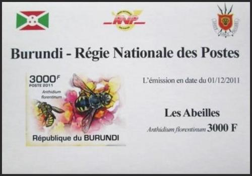 Potov znmka Burundi 2011 Vely neperf. DELUXE Mi# 2004 B Block