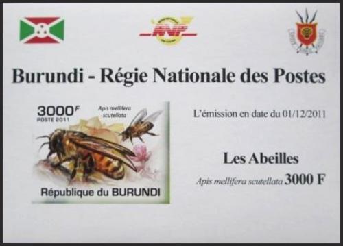 Potov znmka Burundi 2011 Vely neperf. DELUXE Mi# 2005 B Block - zvi obrzok