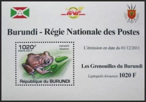 Potov znmka Burundi 2011 ba DELUXE Mi# 2062 Block