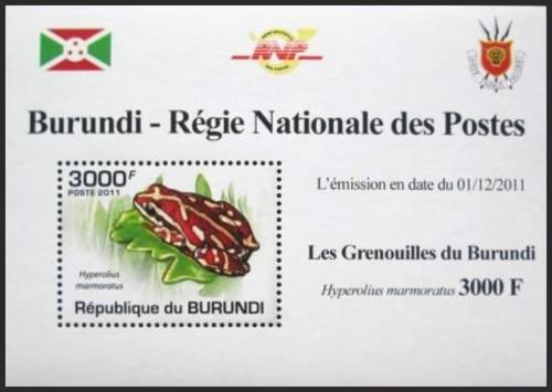 Potovn znmka Burundi 2011 ba DELUXE Mi# 2069 Block