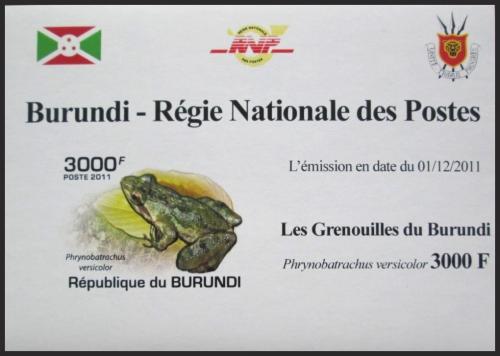 Potov znmka Burundi 2011 ba neperf. DELUXE Mi# 2065 B Block