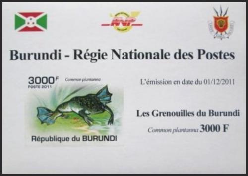 Potov znmka Burundi 2011 ba neperf. DELUXE Mi# 2068 B Block