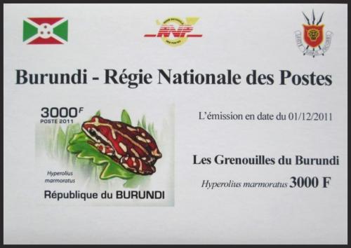 Potov znmka Burundi 2011 ba neperf. DELUXE Mi# 2069 B Block