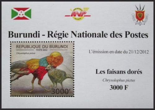 Potov znmka Burundi 2012 Baant zlat DELUXE Mi# 2795 Block - zvi obrzok